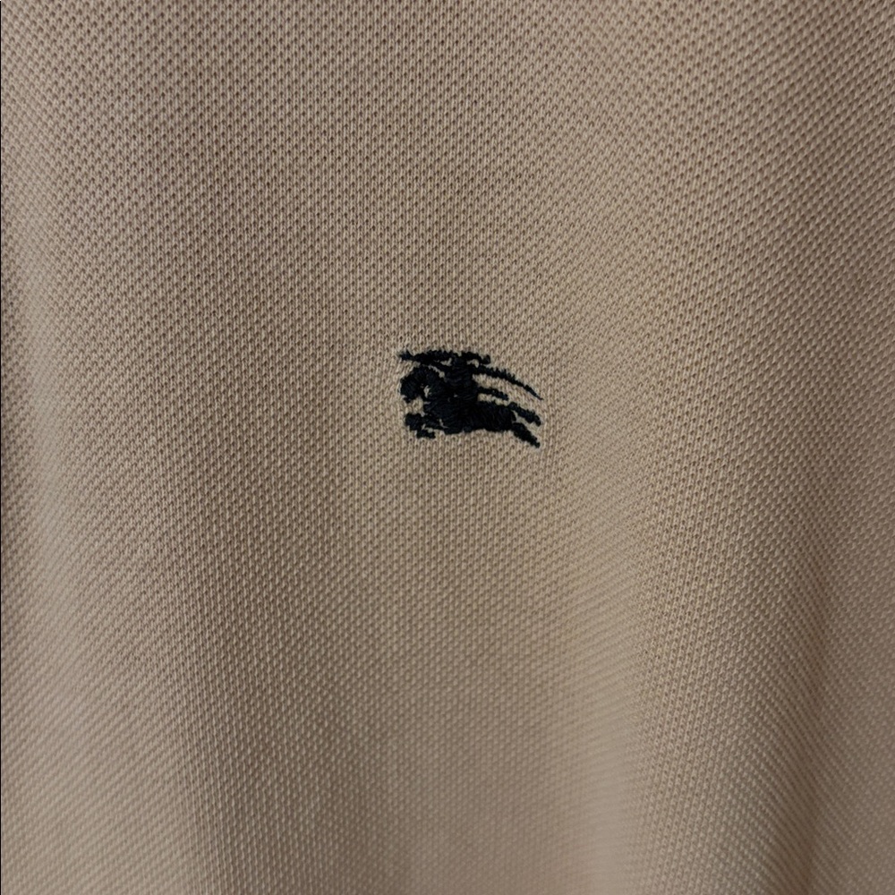 Burberry Tan Polo Shirt with Contrasting Collar - Picture 3 of 7